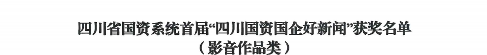 四川省云顶集团集团荣获首届“四川国资国企好新闻”银铜两奖